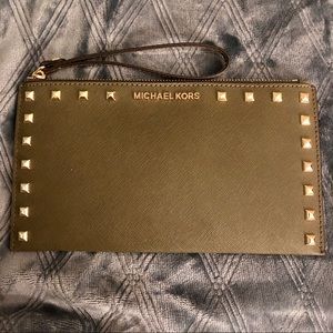 Michael Kors Large Studded Clutch/Wristlet